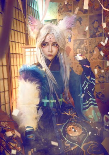 阴阳师 妖狐：爸爸，我是你的二突子呀 cosplay