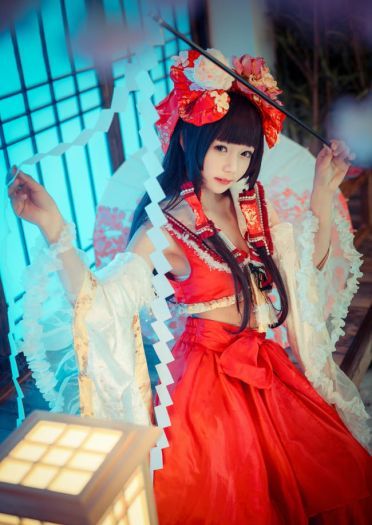 东方project 博丽灵梦二设 cosplay