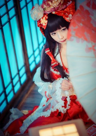 东方project 博丽灵梦二设 cosplay