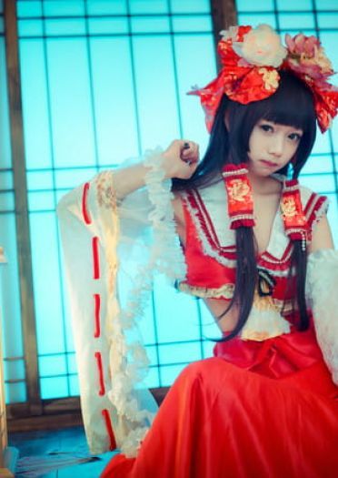 东方project 博丽灵梦二设 cosplay