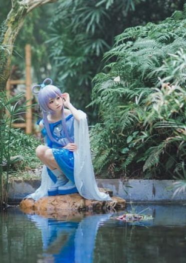 VOCALOID 洛天依 古风 双马尾 cosplay