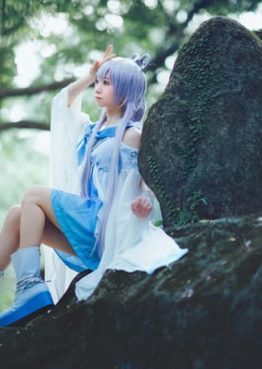 VOCALOID 洛天依 古风 双马尾 cosplay