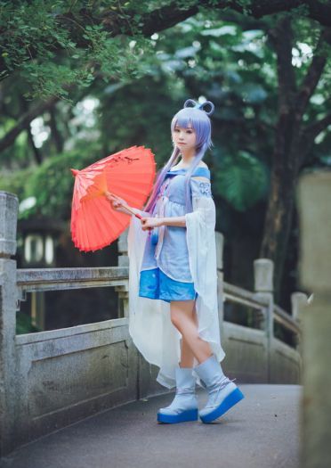 VOCALOID 洛天依 古风 双马尾 cosplay