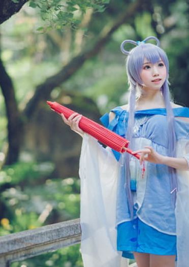 VOCALOID 洛天依 古风 双马尾 cosplay