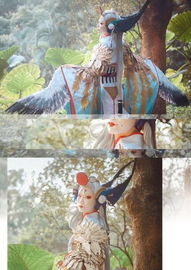 阴阳师手游 姑获鸟金銮鹤羽 cosplay