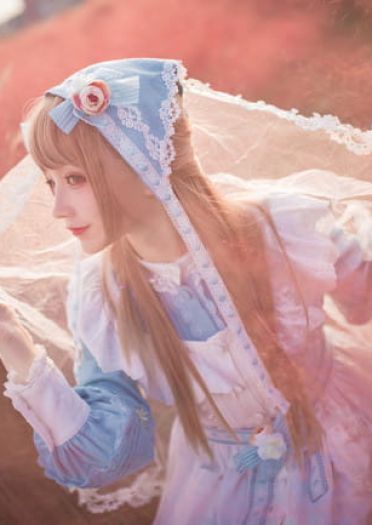 Lolita 那一季的花田 与少女的腼腆 cosplay
