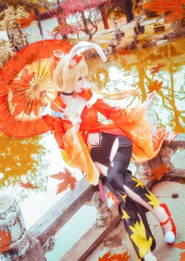 【王者荣耀】公孙离的紅葉愛唄 cosplay