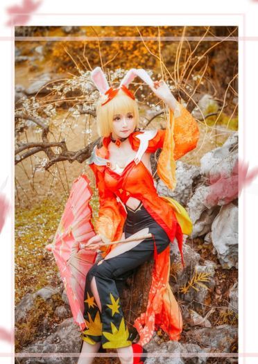 【王者荣耀】公孙离的紅葉愛唄 cosplay