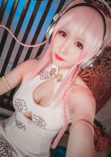 索尼子旗袍 足控福利 cosplay