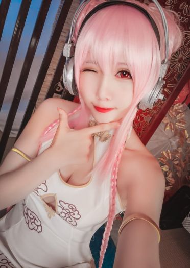 索尼子旗袍 足控福利 cosplay