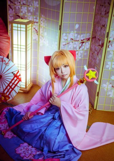 木之本樱 赏樱 生日贺片 cosplay