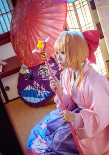 木之本樱 赏樱 生日贺片 cosplay