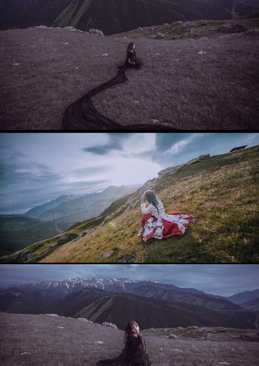 lolita 黑与白 光明与黑暗 cosplay