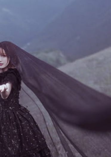 lolita 黑与白 光明与黑暗 cosplay