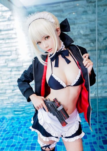 阿尔托利亚Alte 女仆泳装 cosplay