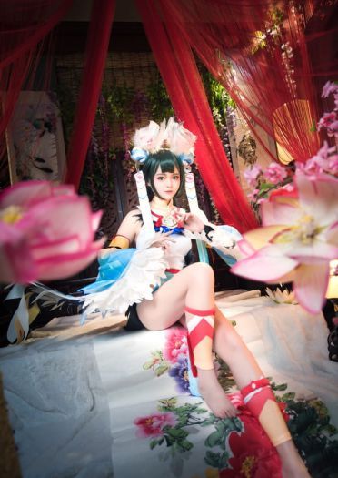 【cos正片】#花鸟卷##闲池荷香#