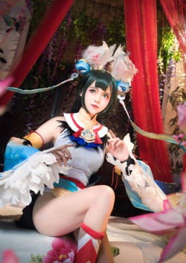 【cos正片】#花鸟卷##闲池荷香#