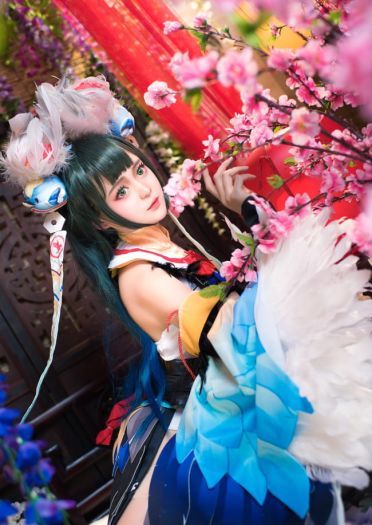 【cos正片】#花鸟卷##闲池荷香#