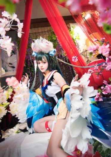 【cos正片】#花鸟卷##闲池荷香#