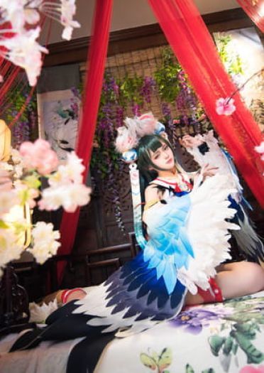 【cos正片】#花鸟卷##闲池荷香#