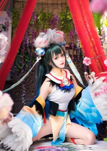 【cos正片】#花鸟卷##闲池荷香#