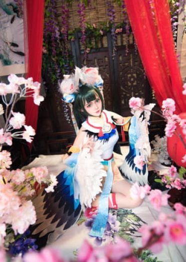 【cos正片】#花鸟卷##闲池荷香#