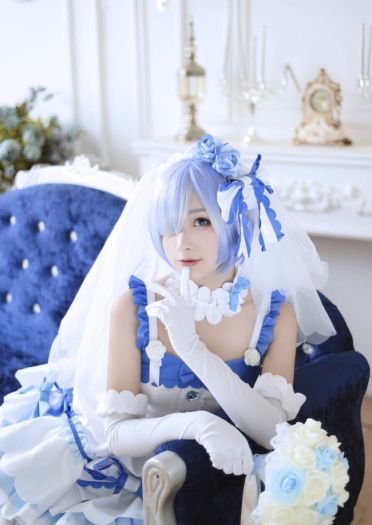 Re:从零开始的异界生活 花嫁蕾姆 cosplay图片