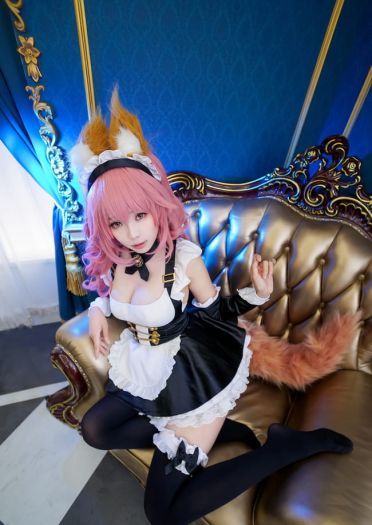 Fate/Extra 玉藻前女仆 cosplay图片