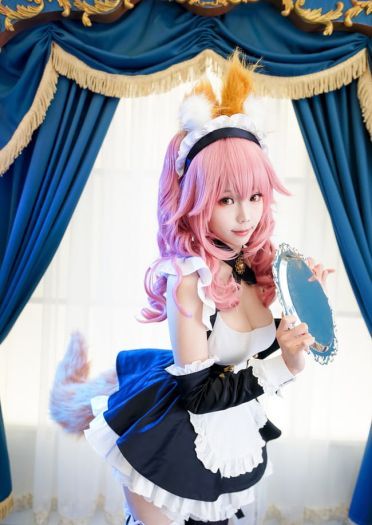 Fate/Extra 玉藻前女仆 cosplay图片