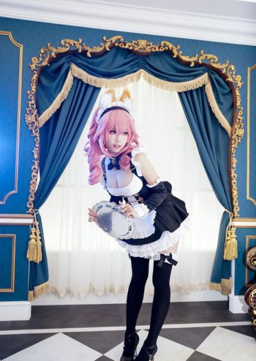 Fate/Extra 玉藻前女仆 cosplay图片