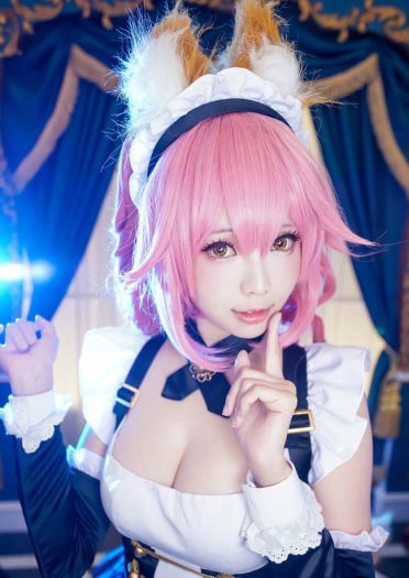 Fate/Extra 玉藻前女仆 cosplay图片