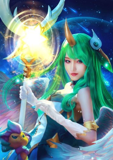cos正片 英雄联盟 魔法少女 星之守护者 索拉卡cos