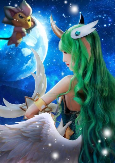cos正片 英雄联盟 魔法少女 星之守护者 索拉卡cos