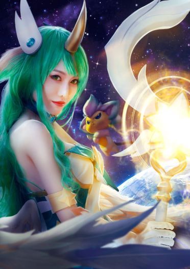 cos正片 英雄联盟 魔法少女 星之守护者 索拉卡cos