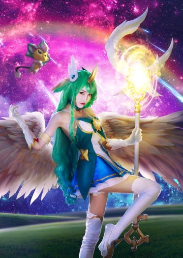 cos正片 英雄联盟 魔法少女 星之守护者 索拉卡cos