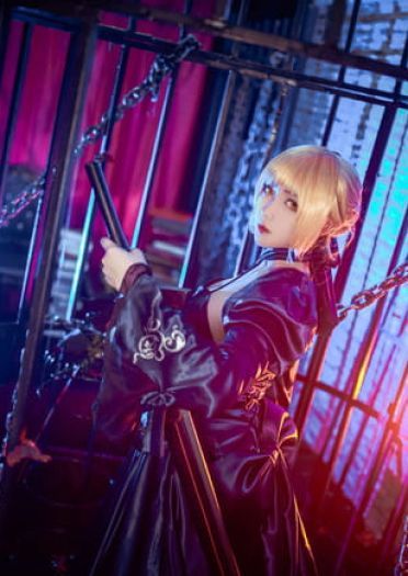 Fate/Grand Order 黑saber cosplay