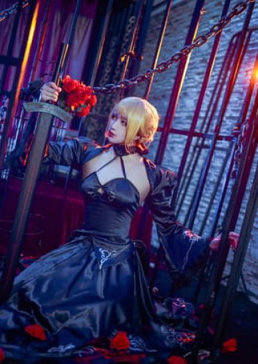Fate/Grand Order 黑saber cosplay