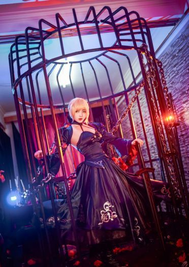 Fate/Grand Order 黑saber cosplay