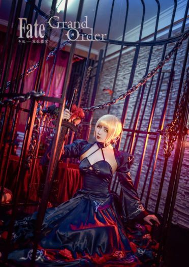 Fate/Grand Order 黑saber cosplay