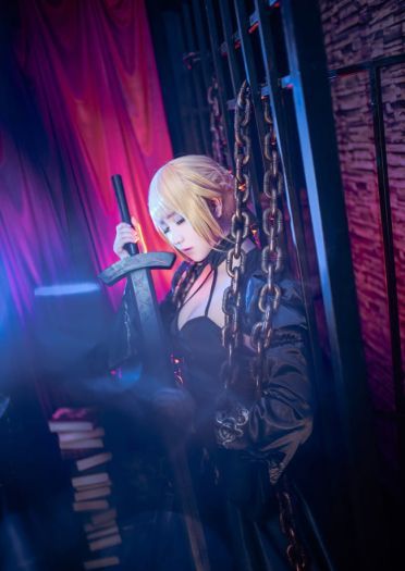 Fate/Grand Order 黑saber cosplay