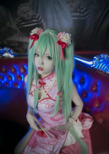 miku 旗袍百乐门歌女 cosplay