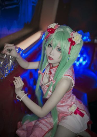miku 旗袍百乐门歌女 cosplay