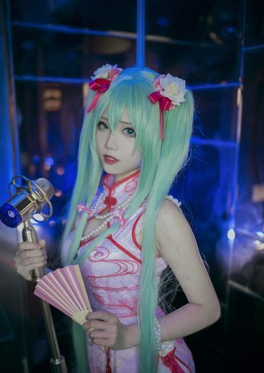 miku 旗袍百乐门歌女 cosplay