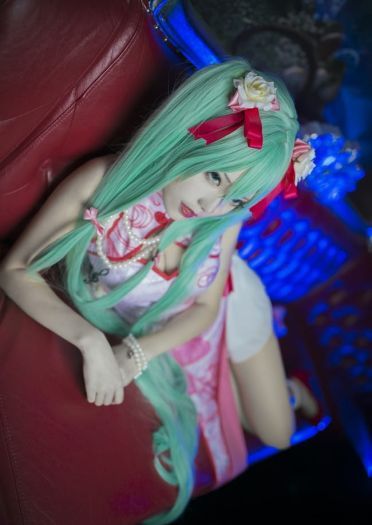 miku 旗袍百乐门歌女 cosplay