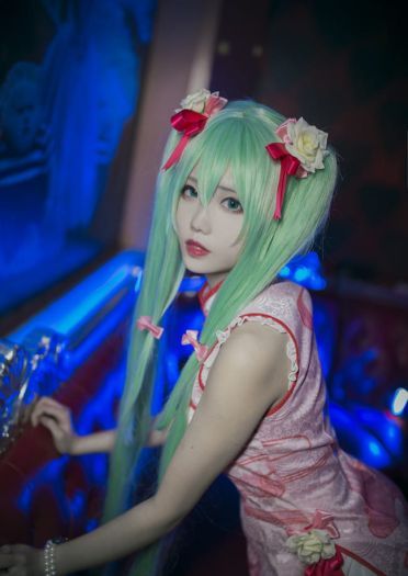 miku 旗袍百乐门歌女 cosplay