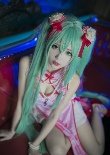 miku 旗袍百乐门歌女 cosplay