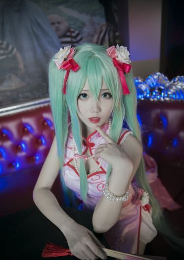 miku 旗袍百乐门歌女 cosplay