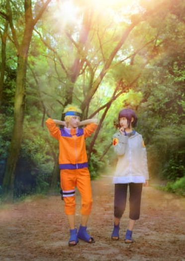 火影忍者 日向雏田漩涡鸣人cosplay图片(1)