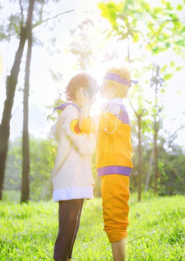 火影忍者 日向雏田漩涡鸣人cosplay图片(1)