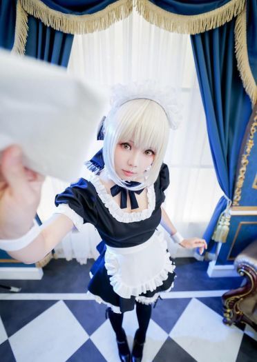 Fate 阿尔托利亚 女仆 cosplay